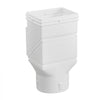 VEVOR Gutter Downspouts, Downspout Diverter Rainwater Collection System Fits for 2x3 or 3x4 Inch Standard Inlet and Φ4inch Outlet, Flexible Rain Water Barrel Kit with Mesh Screen & Transparent, White
