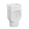 VEVOR Gutter Downspouts, Downspout Diverter Rainwater Collection System Fits for 2x3 or 3x4 Inch Standard Inlet and Φ4inch Outlet, Flexible Rain Water Barrel Kit with Mesh Screen & Transparent, White