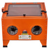 VEVOR 25 Gallon Sandblasting Cabinet, 40-120PSI Portable Benchtop Sand Blasting Cabinet, Heavy Duty Steel Sand Blaster with Blasting Gun & 4 Ceramic Nozzles for Paint, Stain, Rust Removal
