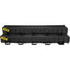 VEVOR Trench Drain System,5.8x5.2x39.4-Inch HDPE Drainage Trench,Channel Drain with Plastic Grate,Black Plastic Garage Floor Drain,3x39 Trench Drain Grate,with 3 End Caps, for Garden, Driveway-3 Pack