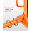 VEVOR Air Hydraulic Bottle Jack, 20 Ton (44092 lbs) Capacity, 10.2-19.5 Inch Lifting Range, Pneumatic/Manual Heavy Duty Welded Bottle Jack with Pump for Car, SUV, Pickup, Truck, RV Auto Repair, Orange