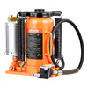 VEVOR Air Hydraulic Bottle Jack, 20 Ton (44092 lbs) Capacity, 10.2-19.5 Inch Lifting Range, Pneumatic/Manual Heavy Duty Welded Bottle Jack with Pump for Car, SUV, Pickup, Truck, RV Auto Repair, Orange