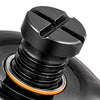 VEVOR Air Hydraulic Bottle Jack, 20 Ton (44092 lbs) Capacity, 10.2-19.5 Inch Lifting Range, Pneumatic/Manual Heavy Duty Welded Bottle Jack with Pump for Car, SUV, Pickup, Truck, RV Auto Repair, Orange