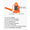 VEVOR Hydraulic Bottle Jack, 12 Ton (26455.5 lbs) Capacity, 8.1-15.7 Inch Lifting Range, Heavy Duty Welded Bottle Jack for Car, SUV, Pickup, Auto Repair, House Lift and Agricultural Equipment, Orange