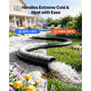 VEVOR Discharge Hose 1-1/2" x 100 ft PVC Lay Flat Backwash Water Pump Hose, for Swimming Pool Sand Filter & Sump Pump, Heavy Duty, Water Transfer Drainage, Weather & Burst-Resistant, with Clamps, Black