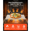 VEVOR Pizza Stone, 15 x 12 in Rectangular Cordierite Pizza Stone, Extra Large Baking-Stone with Scraper, 0.6 in Thick Heat-Resistant Cordierite, for Kitchen Oven, Baking Bread & Pizzas, BBQ Grilling
