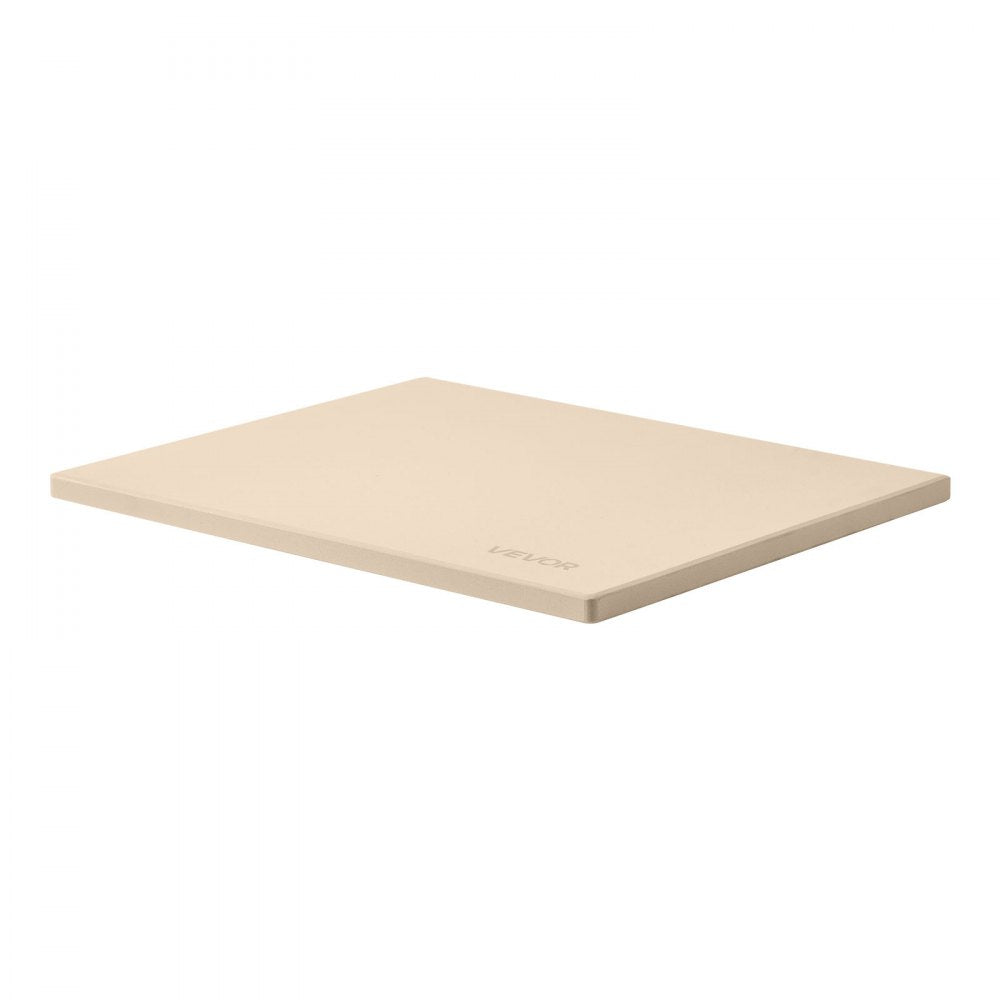 VEVOR Pizza Stone, 15 x 12 in Rectangular Cordierite Pizza Stone, Extra Large Baking-Stone with Scraper, 0.6 in Thick Heat-Resistant Cordierite, for Kitchen Oven, Baking Bread & Pizzas, BBQ Grilling