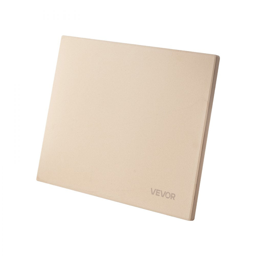VEVOR Pizza Stone, 16 x 14 x 0.6 Inch Rectangular Cordierite Pizza Stone, Large Baking-Stone with Scraper, 1450℉ Heat-Resistant Cordierite Cooking Stones for Kitchen Bake Oven, BBQ Grilling