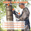 VEVOR Tree Stand Safety Rope, 9 ft/2.7 M Treestand Lifeline Rope 30KN Breaking Tension, 0.6'' Hunting Safety Line with Prusik Knot, 2pcs Carabiner and Silencer, for Treestrap and Climbing