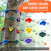 VEVOR Ninja Tree Climbing Kit, 12 Tree Climbing Holds and 6 Ratchet Straps, Large Climbing Rocks for Kids and Adults Climber, Various Colors and Shapes, for Outdoor Ninja Warrior Obstacle Training