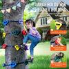 VEVOR Ninja Tree Climbing Kit, 12 Tree Climbing Holds and 6 Ratchet Straps, Large Climbing Rocks for Kids and Adults Climber, Various Colors and Shapes, for Outdoor Ninja Warrior Obstacle Training