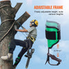 VEVOR Tree Climbing Spikes, 1 Pair Alloy Steel Climbing Spurs, 350lbs Load Capacity Tree Climbing Gear with Straps and Spike Protectors, Arborist Equipment for Climbers, Hunting, Fruit Picking, Green
