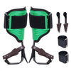 VEVOR Tree Climbing Spikes, 1 Pair Alloy Steel Climbing Spurs, 350lbs Load Capacity Tree Climbing Gear with Straps and Spike Protectors, Arborist Equipment for Climbers, Hunting, Fruit Picking, Green