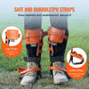 VEVOR Tree Climbing Spikes, 1 Pair Alloy Steel Climbing Spurs, 350lbs Load Capacity Tree Climbing Gear with Straps and Spike Protectors, Arborist Equipment for Climbers, Hunting, Fruit Picking, Orange