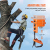VEVOR Tree Climbing Spikes, 1 Pair Alloy Steel Climbing Spurs, 350lbs Load Capacity Tree Climbing Gear with Straps and Spike Protectors, Arborist Equipment for Climbers, Hunting, Fruit Picking, Orange