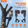 VEVOR Tree Climbing Spikes, 1 Pair Alloy Steel Climbing Spurs, 350lbs Load Capacity Tree Climbing Gear with Straps and Spike Protectors, Arborist Equipment for Climbers, Hunting, Fruit Picking, Brown