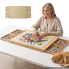 VEVOR 1000 Piece Puzzle Board with 4 Drawers and Cover, 29x21 in, Birthday Gift for Mom, Portable Wooden Table, Jigsaw Accessories for Adult, Puzzle Organizer Storage System