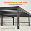 VEVOR 14 Inch Queen Metal Bed Frame Platform, No Box Spring Needed, 1500 lbs Loading Capacity Embedded Heavy Duty Mattress Foundation with Steel Slat Support, Easy Assembly, Noise Free