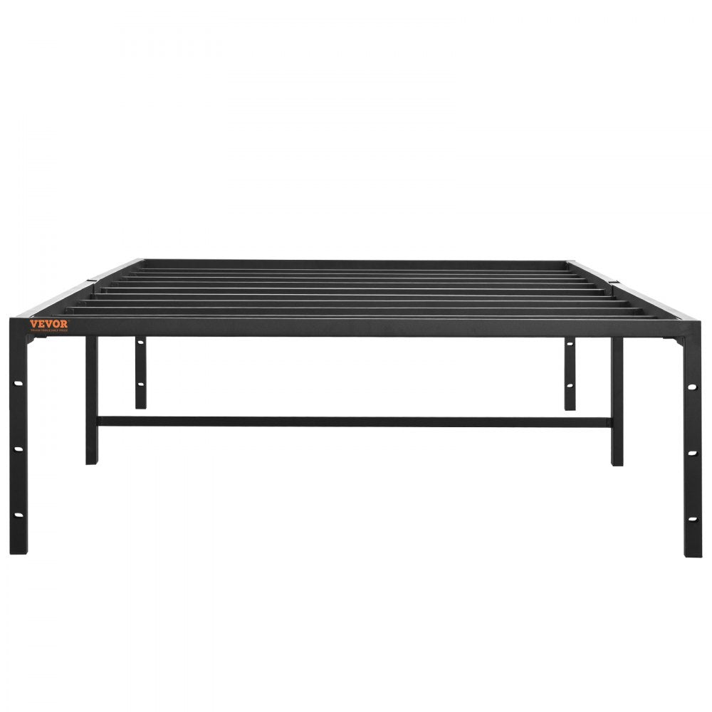 VEVOR 14 Inch Twin Metal Bed Frame Platform, No Box Spring Needed, Embedded Mattress Foundation with Steel Slat Support, Easy Assembly, Noise Free