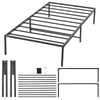 VEVOR 14 Inch Twin Metal Bed Frame Platform, No Box Spring Needed, Embedded Mattress Foundation with Steel Slat Support, Easy Assembly, Noise Free