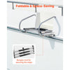 VEVOR Boat Ladder, 3 Steps, Stainless Steel Telescoping Folding Swim Deck Ladder for Rear Entry Inboard, 400 lbs Capacity with Wide Anti-Slip Steps & Handrails, for Outboards, Yacht, Pontoon Boats