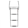 VEVOR Boat Ladder, 3 Steps, Stainless Steel Telescoping Folding Swim Deck Ladder for Rear Entry Inboard, 400 lbs Capacity with Wide Anti-Slip Steps & Handrails, for Outboards, Yacht, Pontoon Boats