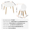 VEVOR Kids Table and 2 Chairs Set, Toddler Table and Chair Set, Children Multi-Activity Table for Art, Craft, Reading, Learning, 1 Table and 2 Chairs