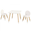 VEVOR Kids Table and 2 Chairs Set, Toddler Table and Chair Set, Children Multi-Activity Table for Art, Craft, Reading, Learning, 1 Table and 2 Chairs