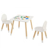 VEVOR Kids Table and 2 Chairs Set, Toddler Table and Chair Set, Children Multi-Activity Table for Art, Craft, Reading, Learning, 1 Table and 2 Chairs