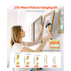 VEVOR 274 Pieces Picture Hanging Kit, 20lbs, 30lbs, and 50lbs Picture Hangers, Heavy Duty Metal Pictures Hanging Hooks with Nails for Mirror, Painting, Photo Frame on Drywall and Wooden Wall, Gold