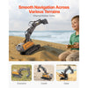 VEVOR Remote Control Excavator Toy, 11 Channel, 1:20 Scale Remote Control Digger Toy, RC Excavator with Lights & Sounds, Full Functional Construction Vehicles for Kids, 2 Batteries, Birthday Present