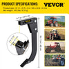 VEVOR Hitch Mounted Ripper, 18\" Shank Length Box Scraper Shank, 4 Hole Site Box Blade for Tractor, 2 Locating Pins Ripper Shank, 2 Plough Tips Box Blade Shank Teeth