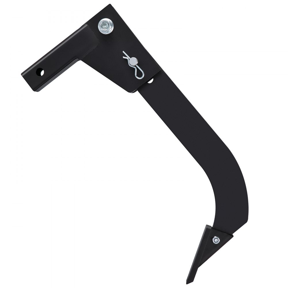VEVOR Hitch Mounted Ripper, 18\" Shank Length Box Scraper Shank, 4 Hole Site Box Blade for Tractor, 2 Locating Pins Ripper Shank, 2 Plough Tips Box Blade Shank Teeth