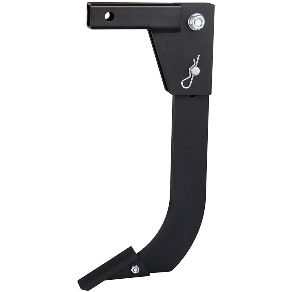 VEVOR Hitch Mounted Ripper, 18\" Shank Length Box Scraper Shank, 4 Hole Site Box Blade for Tractor, 2 Locating Pins Ripper Shank, 2 Plough Tips Box Blade Shank Teeth