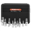 VEVOR Torx Bit Socket Set, 13-Piece Star T8 - T60 Set, S2 Alloy Steel and Cr-V Steel, 1/4 in, 3/8 in, and 1/2 in Drives, with Enhanced Storage Case, Torx Sockets for Hand Use, Mechanics, Auto Repair