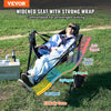 VEVOR Reclining Camping Chair, 300 lbs Load Camping Hammock Chair, Rocking Lounge Folding Chair with Footrest, Storage Bag, Headrest & Adjustable Backrest, for Camping and Other Outdoor Activities