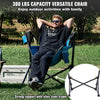 VEVOR Reclining Camping Chair, 300 lbs Load Camping Hammock Chair, Rocking Lounge Folding Chair with Cup Holder Storage Bag Headrest & Adjustable Backrest, for Camping and Other Outdoor Activities