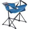 VEVOR Reclining Camping Chair, 300 lbs Load Camping Hammock Chair, Rocking Lounge Folding Chair with Cup Holder Storage Bag Headrest & Adjustable Backrest, for Camping and Other Outdoor Activities