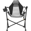 VEVOR Reclining Camping Chair, 300 lbs Load Camping Hammock Chair, Rocking Lounge Folding Chair with Cup Holder Storage Bag Headrest & Adjustable Backrest, for Camping and Other Outdoor Activities