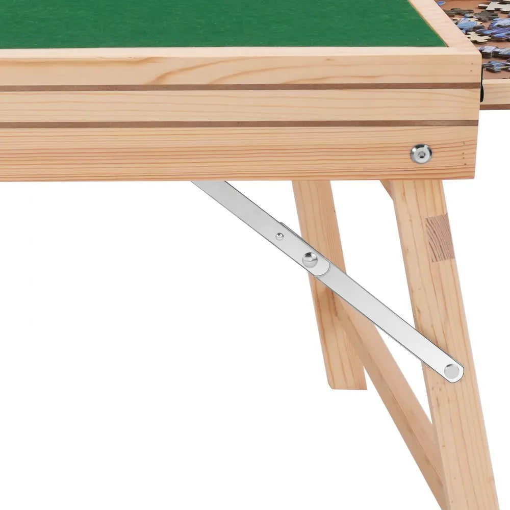 VEVOR 1500 Piece Puzzle Table with Folding Legs, 4 Drawers and Cover, 32.7"x24.6" Wooden Jigsaw Puzzle Plateau, Adjustable 3-Tilting-Angle Puzzle Board, Puzzle Storage System for Adults, Gift for Mom