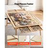 VEVOR 1500 Piece Puzzle Table with Folding Legs, 4 Drawers, Cover, 34x25 in, Birthday Gift for Mom, Portable Wooden Board, Jigsaw Accessories for Adults, Puzzles Organizer & Storage System