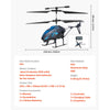 VEVOR RC Helicopter, 2.4GHz Flying Remote Control Helicopter, 3.5 Channel RC Airplane for Kid, 16 Mins Flight Time, Altitude Hold, One-Key Takeoff/Landing & LED Lights, Toys for Kids Ages 8 and up