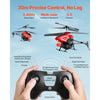 VEVOR RC Helicopter, 2.4GHz Flying Remote Control Helicopter with Shooting Mode, 3.5 Channel RC Airplane for Kid, Altitude Hold, One-Key Takeoff/Landing & LED Lights, Toys for Kids Ages 14 and up
