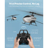 VEVOR RC Helicopter, 2.4GHz Single Propeller Remote Control Helicopter with Gyro, 4-Channel RC Airplane for Beginner,  39 Min Flight Time, One-Key Takeoff/Landing, Toys for Kids Ages 8 and up
