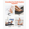 VEVOR Grounding Mat, 24 x 16 in Anti-Slip PU Leather Earthing Mat, with 15 Feet Grounding Cord, Grounding Pad for Feet, Boost Energy, Improve Sleep, Reduce Anxiety at Home Office or Work