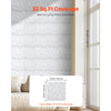 VEVOR 3D Wall Panels, 33-Pack 11.81 x 11.81 in PVC Modern Art Minimalist Diamond Tiles, 32 Sq.Ft Coverage Accent Wall Panel, Interior Home Decor for Ceiling, Bedroom, Living & Gaming Room, Matte White