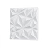 VEVOR 3D Wall Panels, 33-Pack 11.81 x 11.81 in PVC Modern Art Minimalist Diamond Tiles, 32 Sq.Ft Coverage Accent Wall Panel, Interior Home Decor for Ceiling, Bedroom, Living & Gaming Room, Matte White