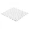 VEVOR 3D Wall Panels, 12-Pack 19.7 x 19.7 in PVC Modern Art Minimalist Wave Tiles, 32 Sq.Ft Coverage Accent Wall Panel, Interior Home Decor for Ceiling, Bedroom, Living & Gaming Room, Matte White