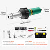 VEVOR Hot Air Plastic Welder, 1600W Hot Air Torch Pistol, 122-1112℉ PVC TPO Vinyl Heat Gun Welding Torch, Plastic Roofing Welding Kit with 11 Accessories- Toolbox, Nozzle, Roller, Blades for PP/PE/PVC