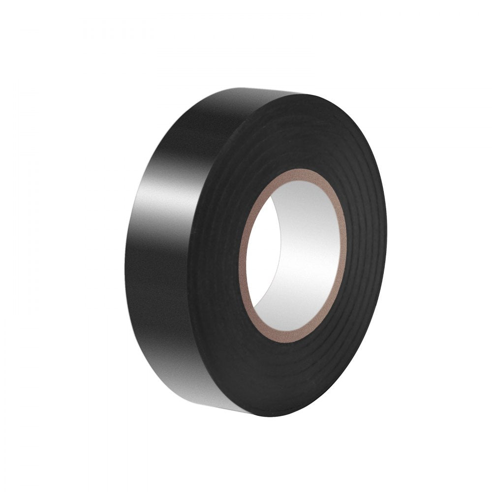 VEVOR 600V Electrical Tape, 10 Rolls, 3/4 in x 66 ft General Purpose PVC Insulating Wire, 0℉ to 221℉ Flame Retardant, Waterproof, Secure Adhesion, Weather Resistance, for Electrical Equipment, Black